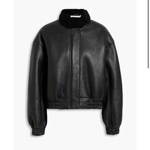 IRO
Sougai shearling-trimmed/lining leather bomber jacket